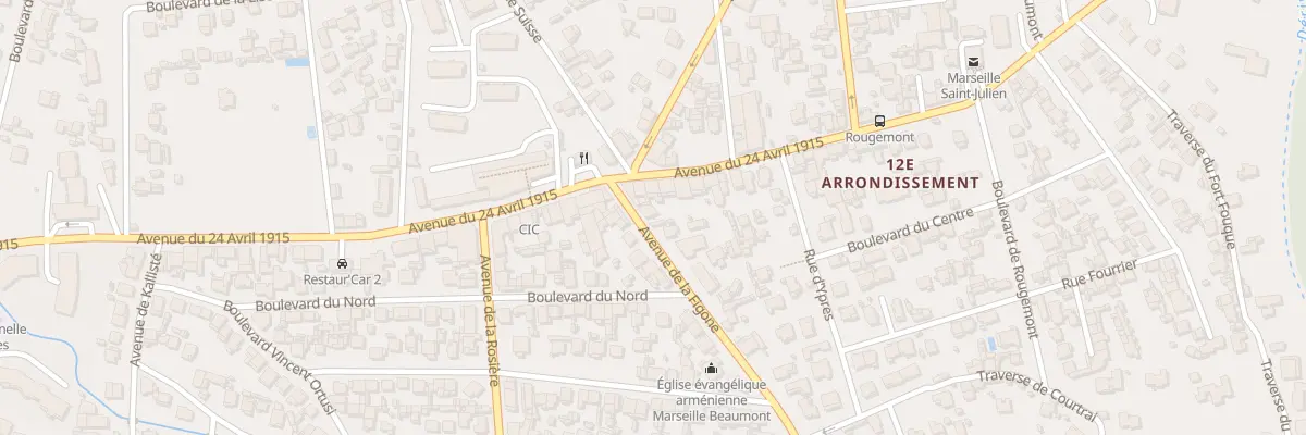 Plan du 3 Av de la Figone à Marseille 12e Arrondissement