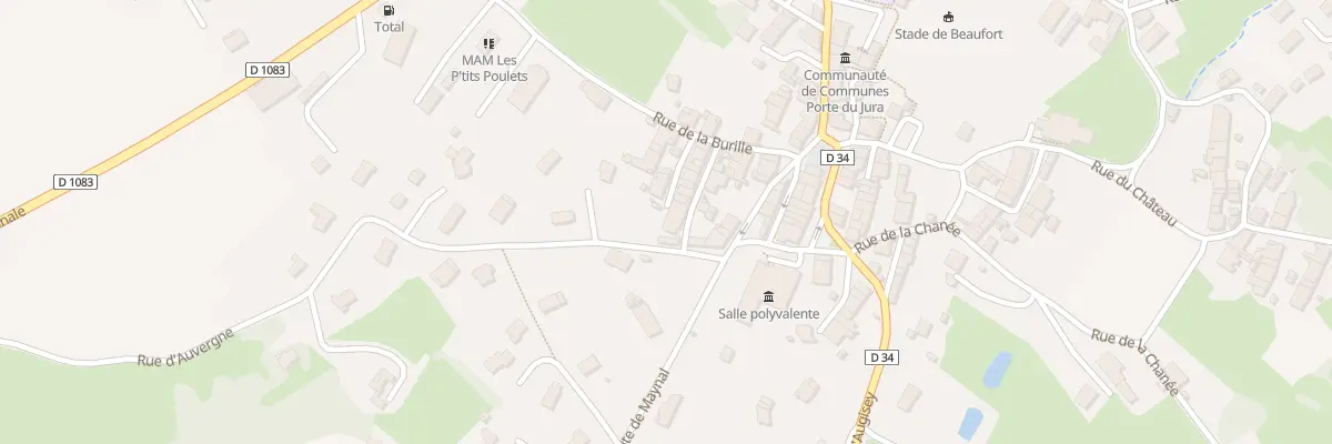 Plan du 14 Rue du Commerce à Beaufort-Orbagna
