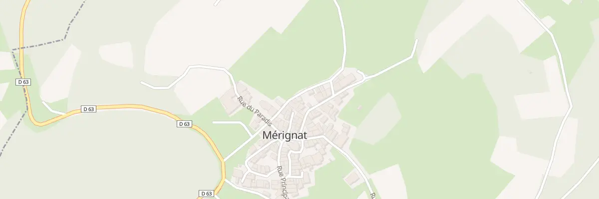 Plan du 5038 Le Village à Mérignat