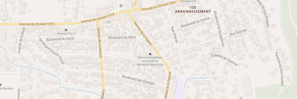 Plan du 28 Av de la Figone à Marseille 12e Arrondissement