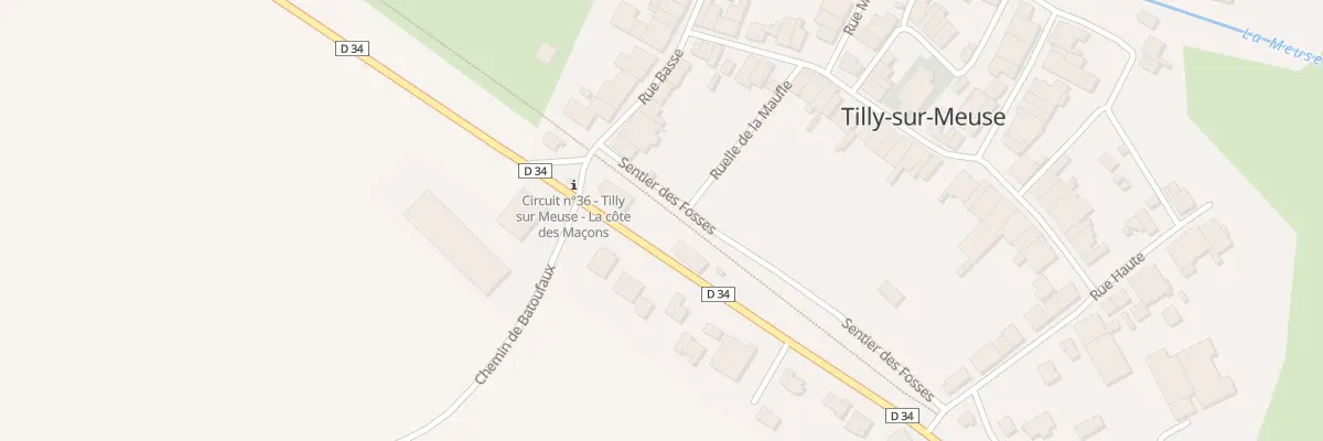 Plan du 1B Rte de St Mihiel à Tilly-sur-Meuse