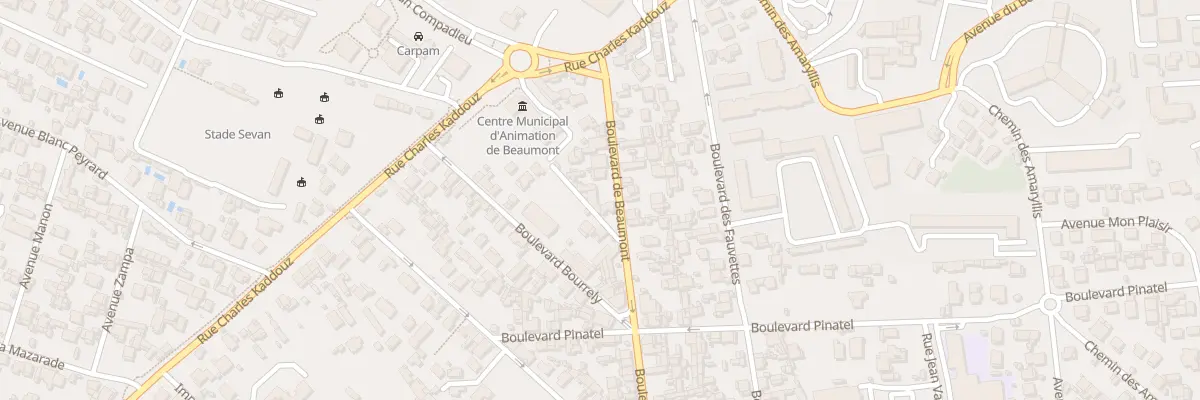 Plan du 89 Bd de Beaumont à Marseille 12e Arrondissement