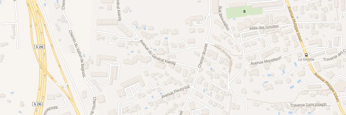 Plan du 4 Av du Marechal Koenig à Aix-en-Provence
