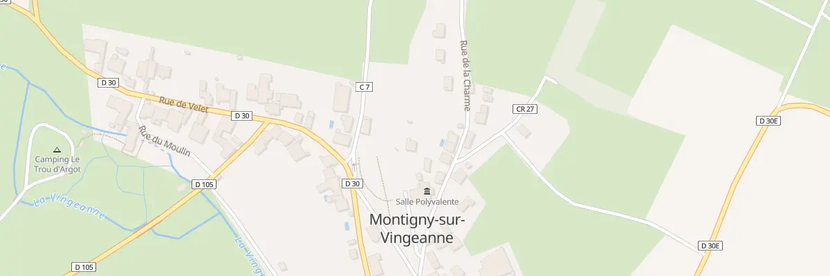 Plan du 7 Rue de la Charme (Montigny) à Montigny-Mornay-Villeneuve-sur-Vingeanne