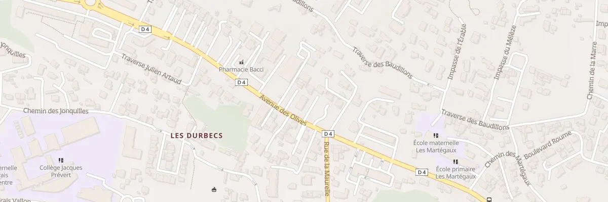 Plan du 117 Av des Olives à Marseille 13e Arrondissement