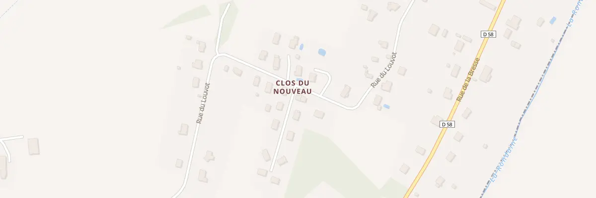Plan du 98 Rue du Louvot à Nance