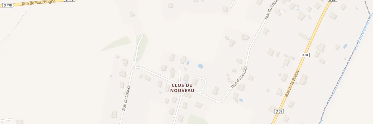 Plan du 97 Rue du Louvot à Nance