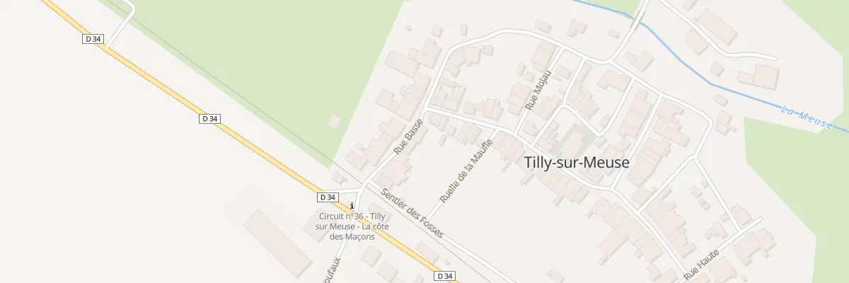 Plan du 10 Rue Basse à Tilly-sur-Meuse