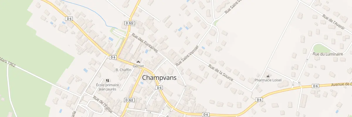 Plan du 27 Rue des Fontaines à Champvans