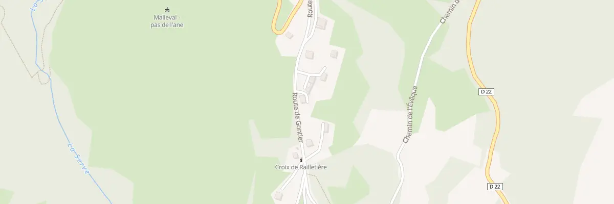 Plan du 6002 Le Village à Malleval-en-Vercors
