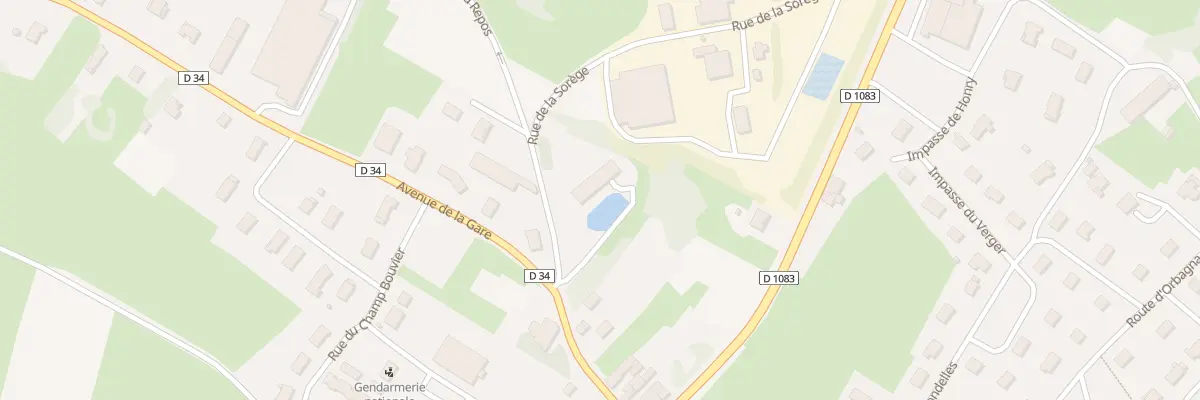 Plan du 4 Av de la Gare à Beaufort-Orbagna