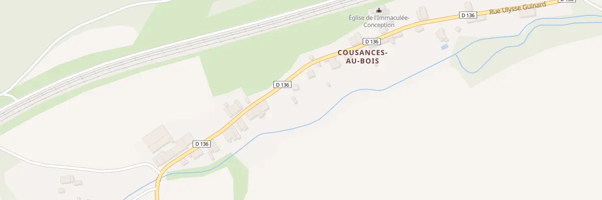 Plan du 12 Rue Ulysse Guinard à Cousances-lès-Triconville