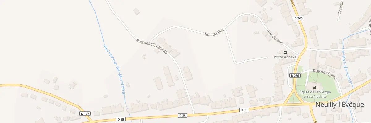 Plan du 8 Rue des Cincaulets à Neuilly-l’Évêque