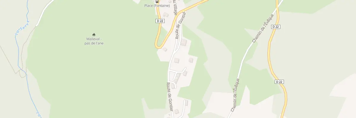 Plan du 100 Rte de Gontier à Malleval-en-Vercors