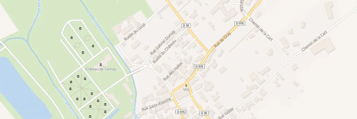 Plan du 3 Rue des Halles à Talmay