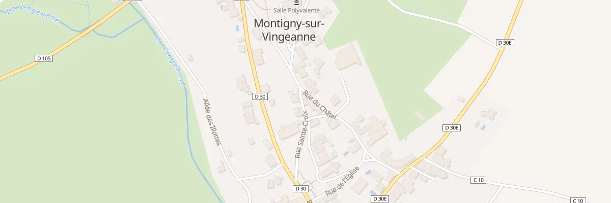 Plan du 1 Rue Sainte Croix (Montigny) à Montigny-Mornay-Villeneuve-sur-Vingeanne