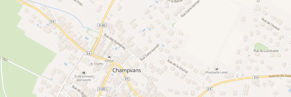 Plan du 3 Rue Saint Vernier à Champvans