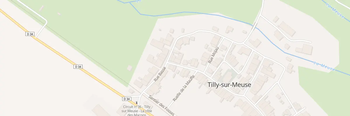 Plan du 1 Gr Grande Rue à Tilly-sur-Meuse