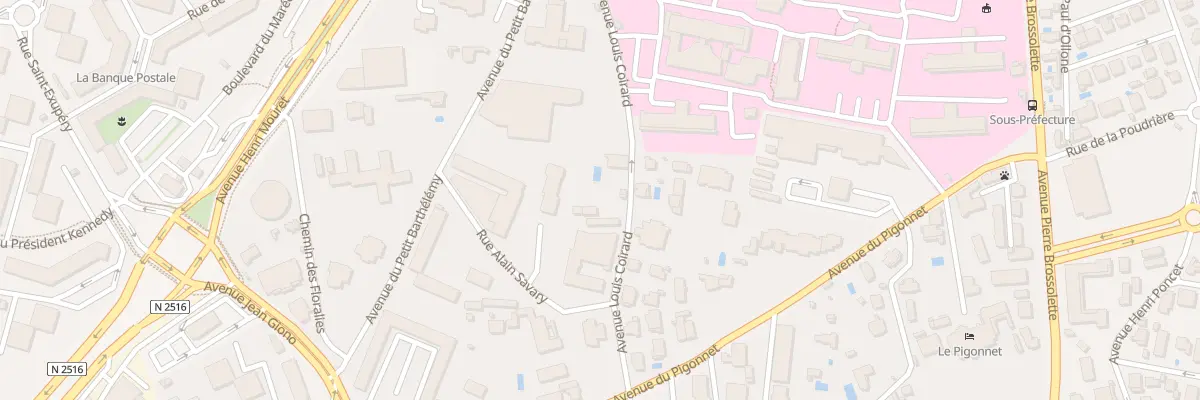 Plan du 5 Av Louis Coirard à Aix-en-Provence