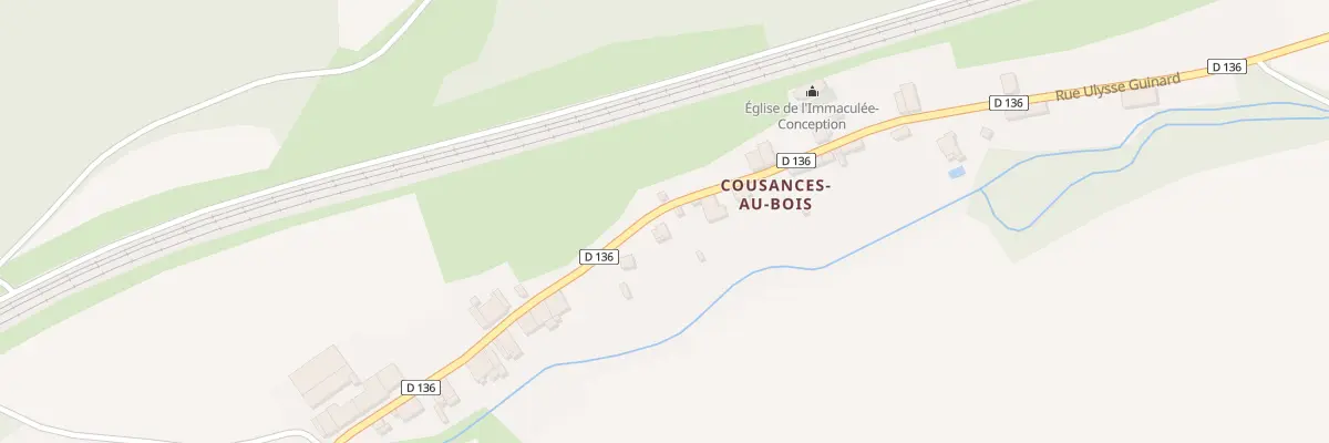 Plan du 14 Rue Ulysse Guinard à Cousances-lès-Triconville