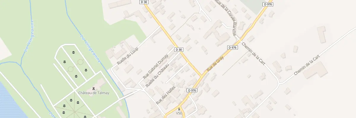 Plan du 9 Rte de Renève à Talmay