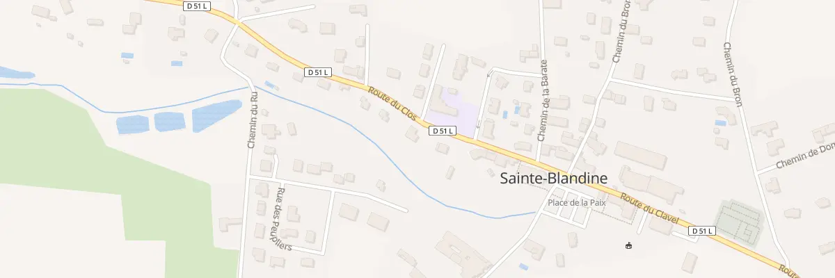 Plan du 15 Rte du Clos à Sainte-Blandine