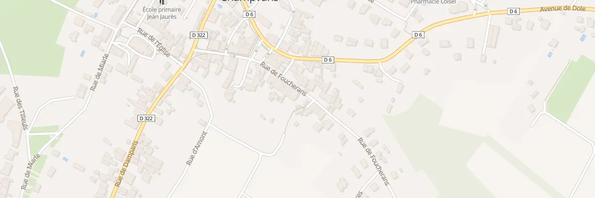 Plan du 16 Rue de Foucherans à Champvans