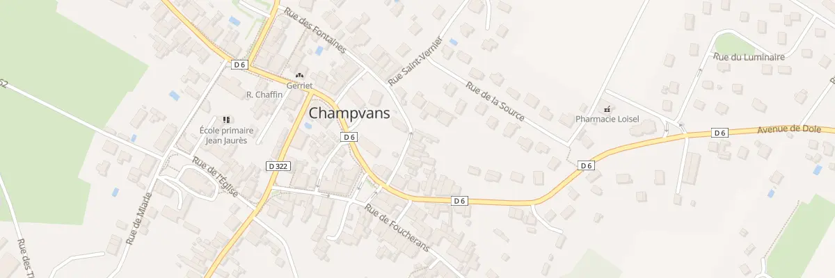 Plan du 35 Rue des Fontaines à Champvans