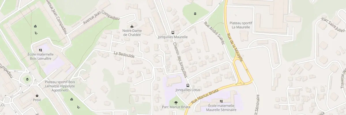 Plan du 166 Che des Jonquilles à Marseille 12e Arrondissement