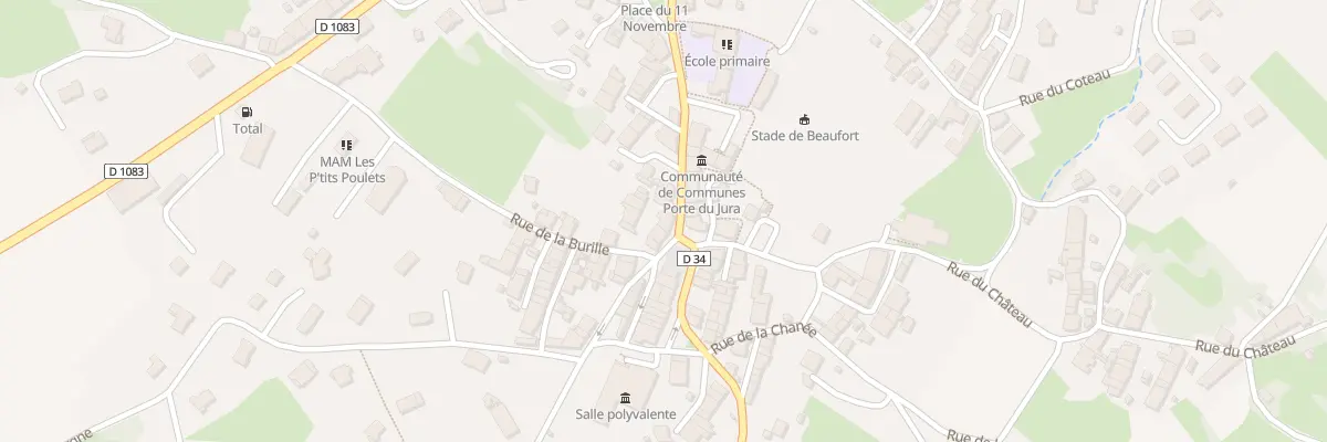 Plan du 11A Pl de l’Hôtel de Ville à Beaufort-Orbagna