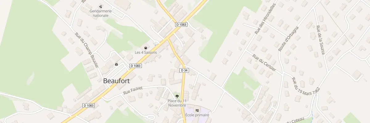 Plan du 40 Grande Rue à Beaufort-Orbagna