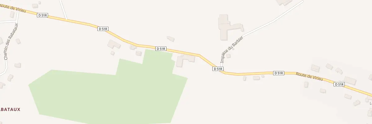 Plan du 116 Rte de Virieu à Doissin