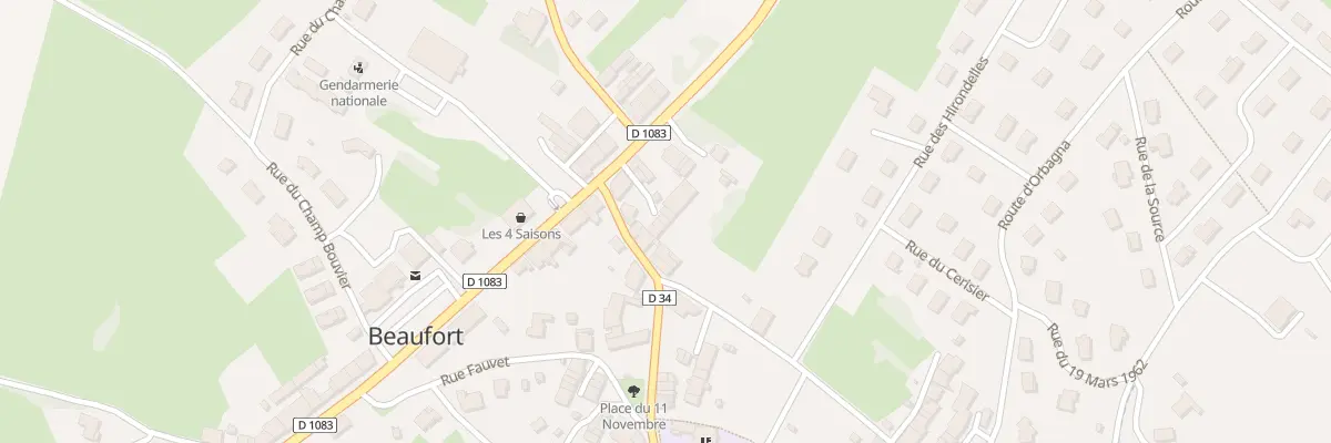 Plan du 44 Grande Rue à Beaufort-Orbagna