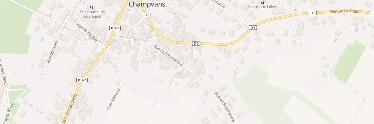 Plan du 9 Rue de Foucherans à Champvans