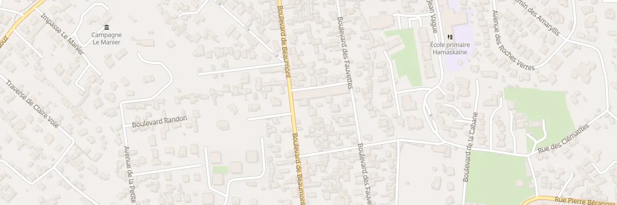 Plan du 72 Bd de Beaumont à Marseille 12e Arrondissement