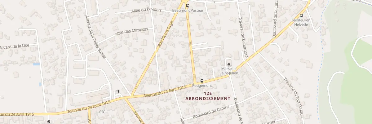 Plan du 11 Bd de Beaumont à Marseille 12e Arrondissement