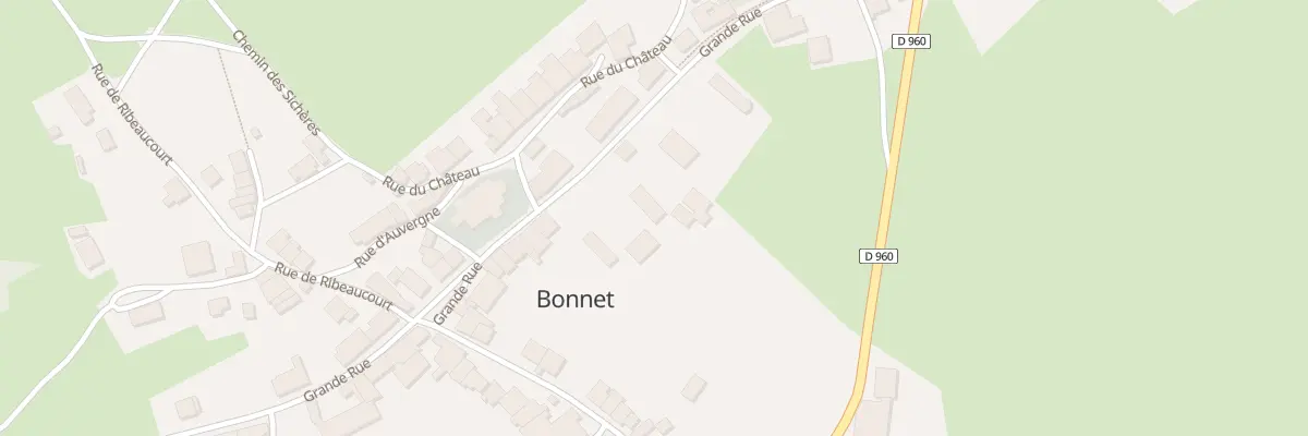 Plan du 25 Gr Grande Rue à Bonnet