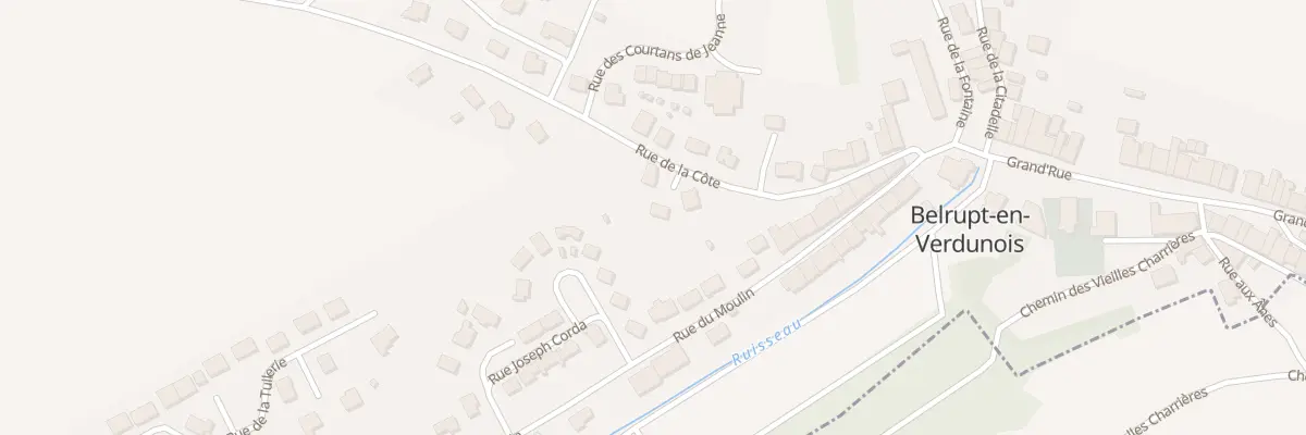 Plan du 13 Rue de la Cote à Belrupt-en-Verdunois