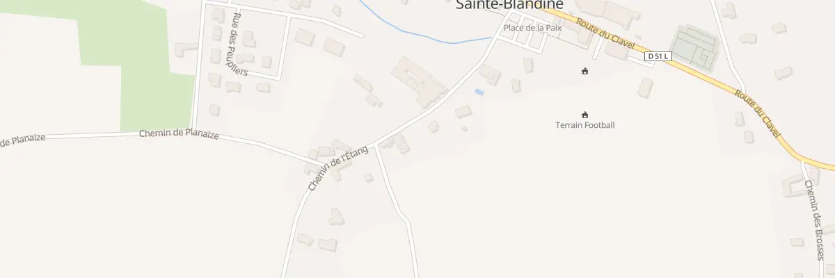 Plan du Ferchet à Sainte-Blandine
