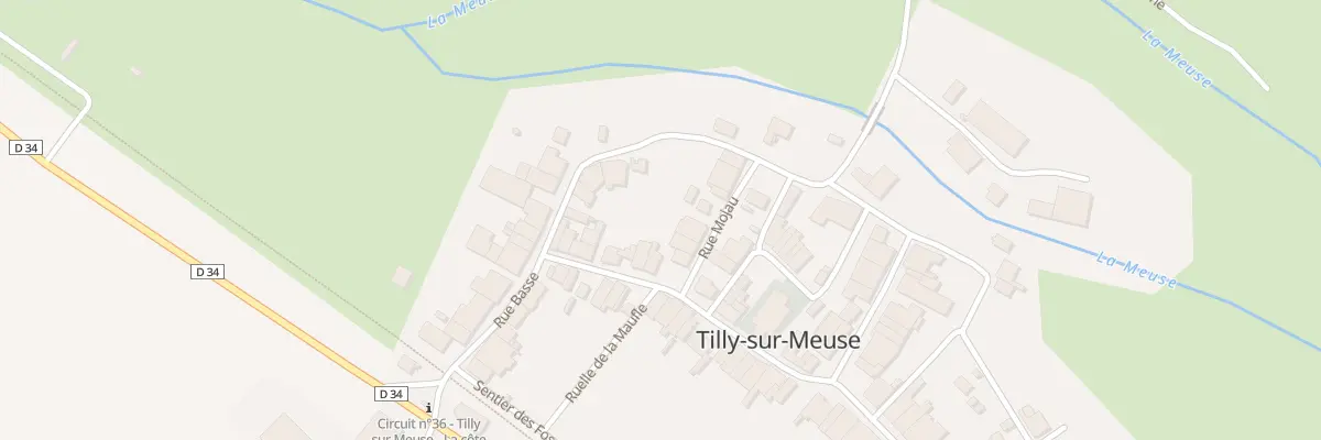 Plan du 5 Rue Mojau à Tilly-sur-Meuse