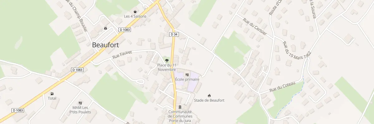 Plan du 26 Grande Rue à Beaufort-Orbagna