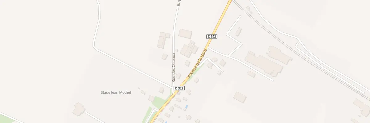 Plan du 21 Av de la Gare à Champvans