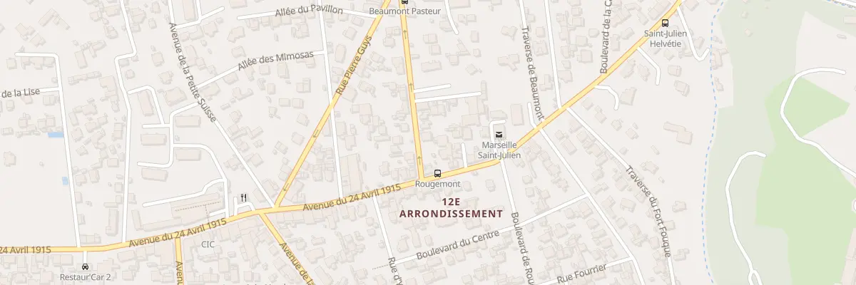 Plan du 8 Bd de Beaumont à Marseille 12e Arrondissement