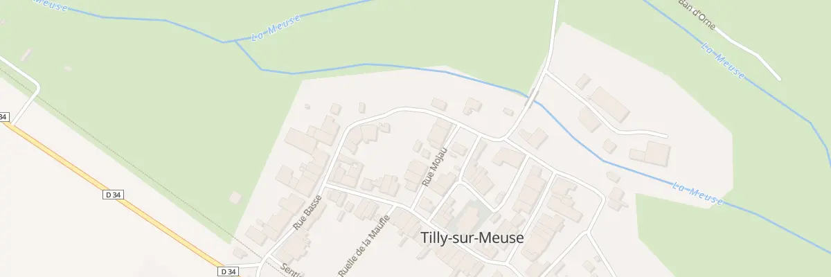 Plan du 9 Rue Mojau à Tilly-sur-Meuse