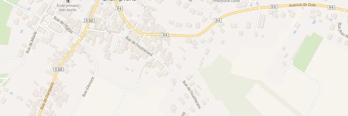 Plan du 15 Rue de Foucherans à Champvans