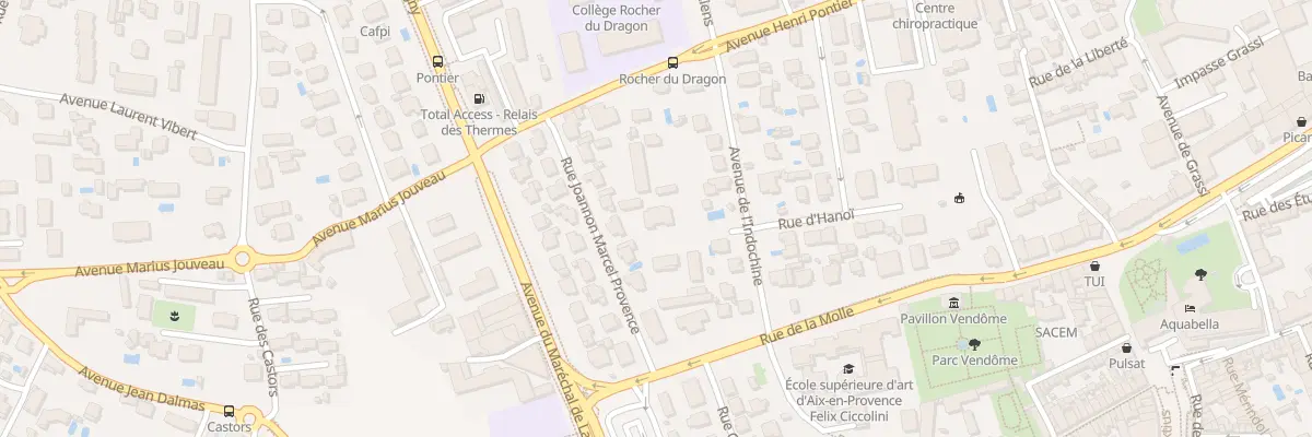 Plan du 7 Av d’Indochine à Aix-en-Provence