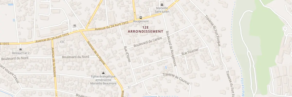 Plan du 8 Bd du Centre à Marseille 12e Arrondissement