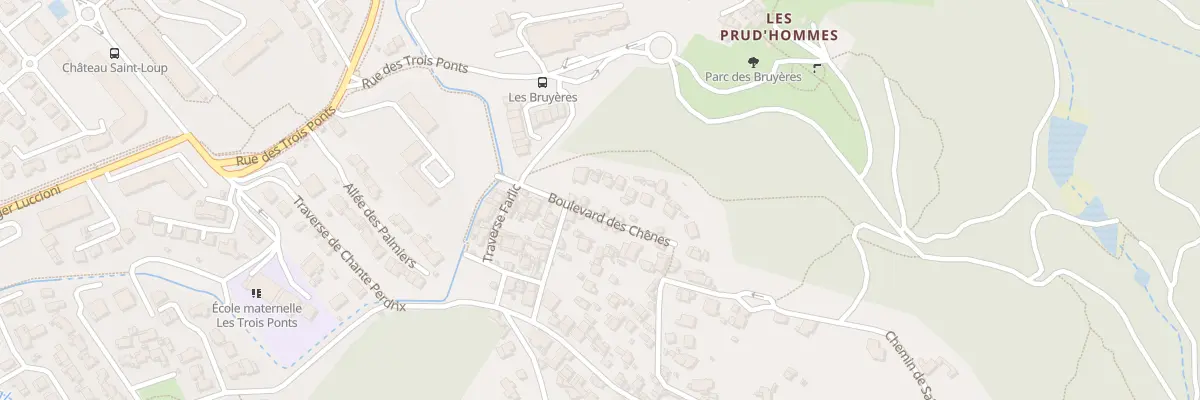 Plan du 15 Bd des Chenes à Marseille 10e Arrondissement