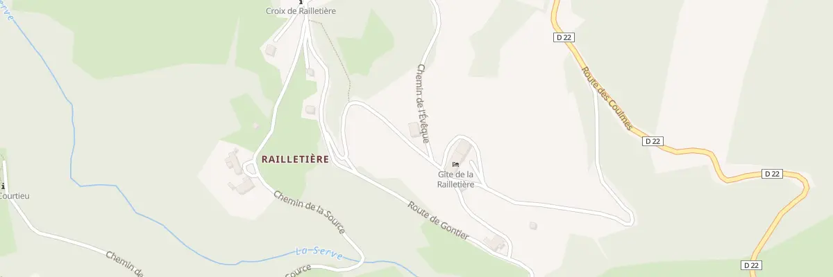 Plan du 201 Che de Railletiere à Malleval-en-Vercors