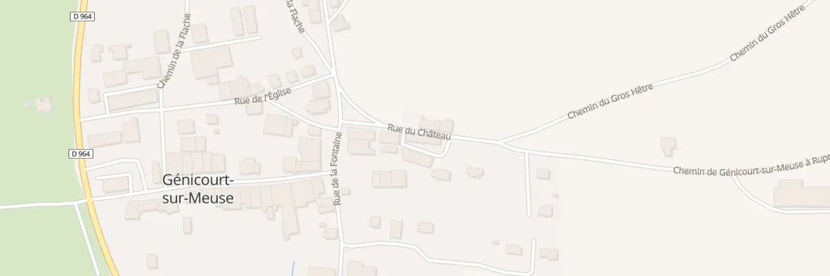 Plan du 14A Rue du Chateau à Génicourt-sur-Meuse